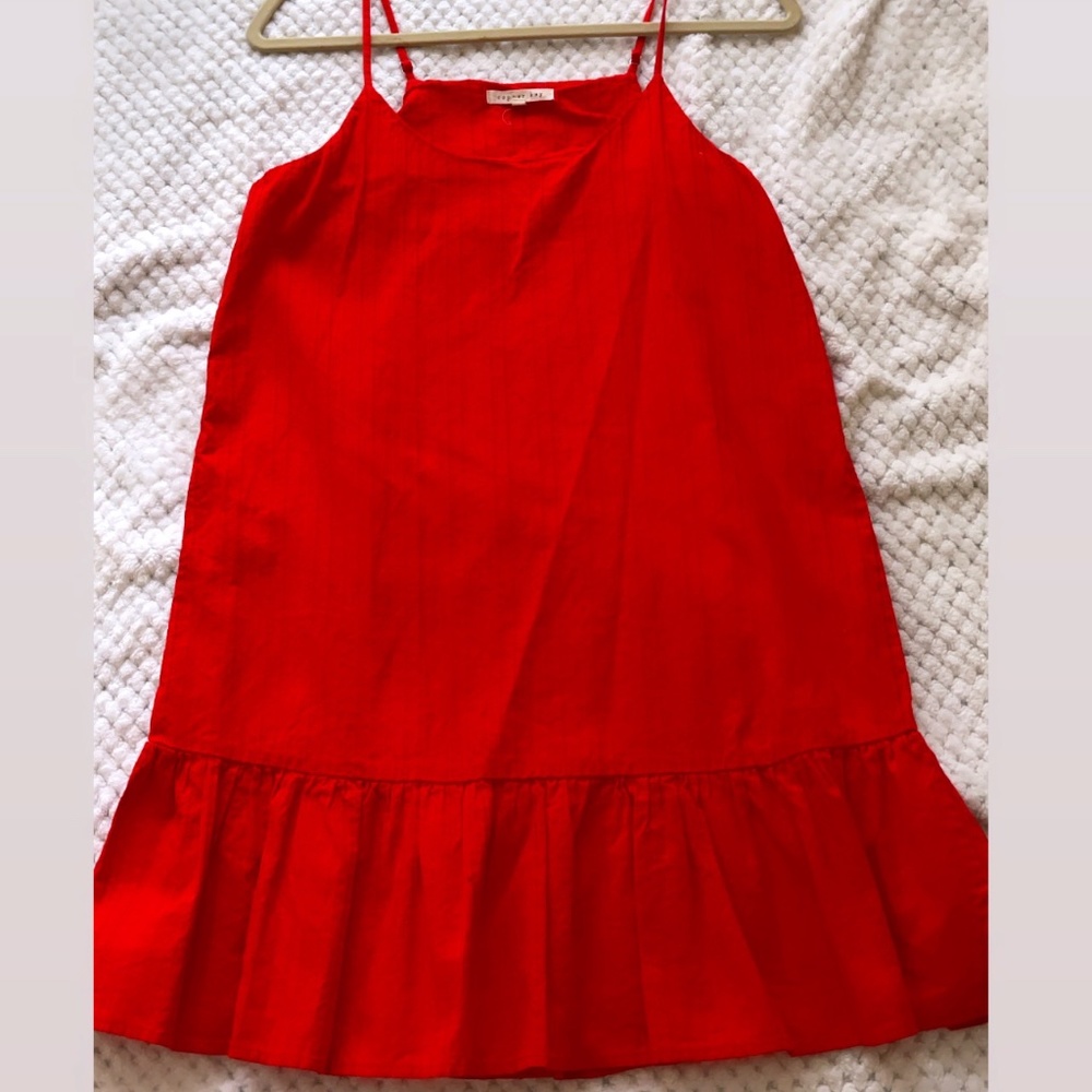 red sun dress